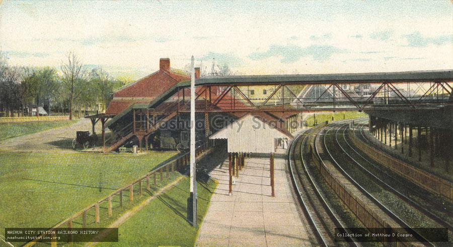 Postcard: New York, New Haven & Hartford Railroad Station, Mt. Vernon, New York
